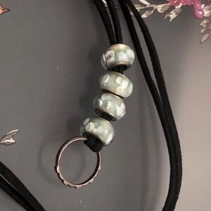 🟦SALE 5️⃣0️⃣% off🟦 Murano Glass bead necklace Sterling silver NWOT